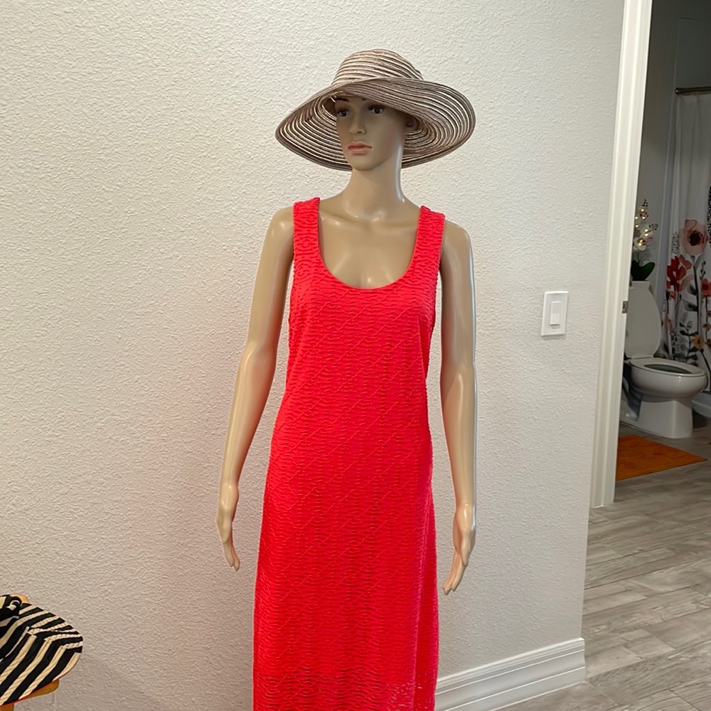 Apt 9 peach maxi dress size large